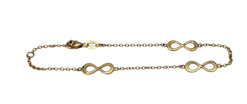 bracciale oro infinito