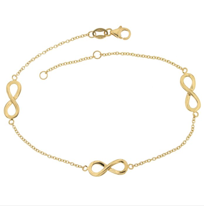 bracciale oro infinito