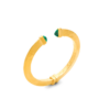 bangle green blade piccolo dorato