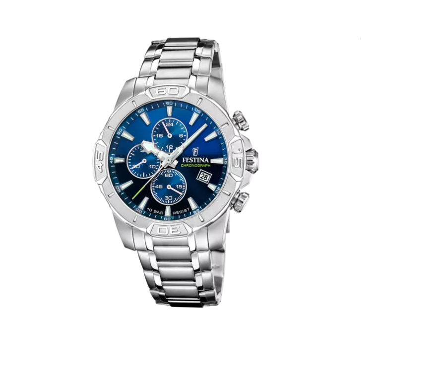 cronografo festina timeless azzurro