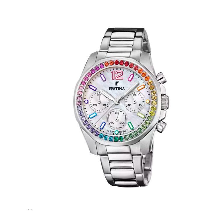 cronografo festina rainbow zirconi